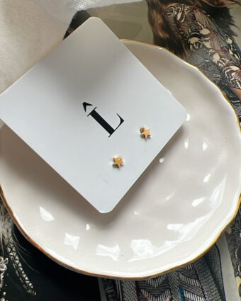 Aros Mini Estrellitas gold