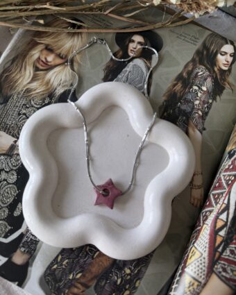 Collar Star Stone silver