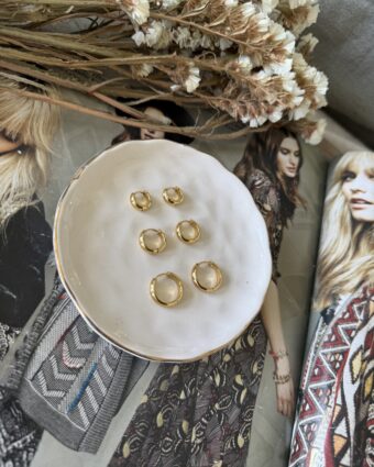 Aros Argolla Basics Doradas