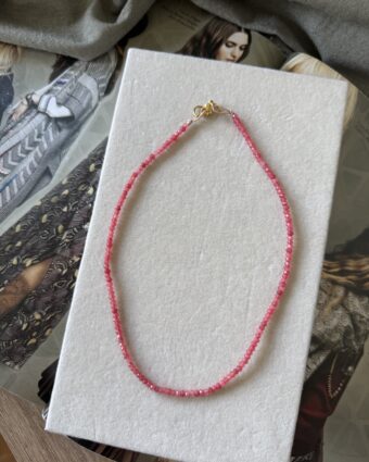 Collar Natural Stone Bordo