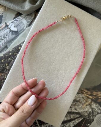 Collar Natural Stone Bordo