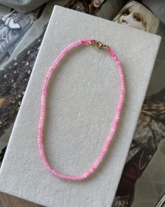 Collar Natural Stone Rosa
