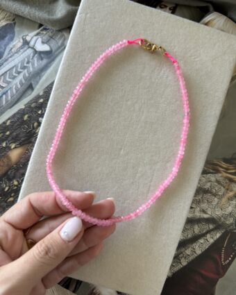 Collar Natural Stone Rosa