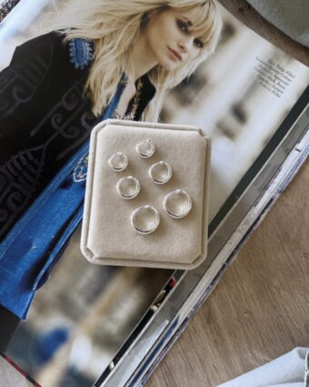 Aros argolla Basic plateadas