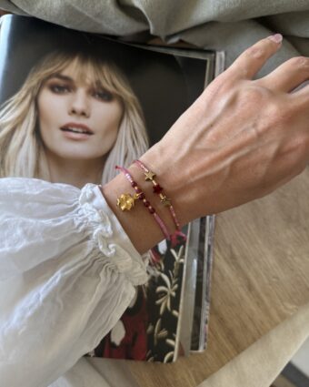 Pack pulseras/tobilleras trébol y estrellas