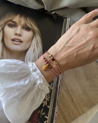 Pack Pulseras/tobilleras Hamsa y estrellas