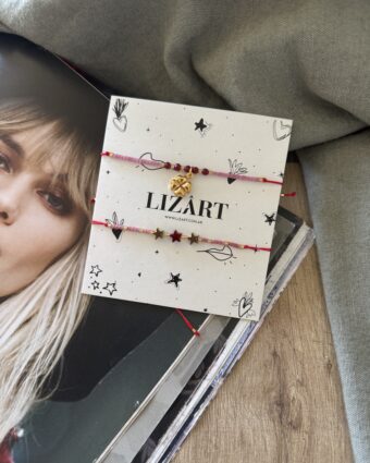 Pack pulseras/tobilleras trébol y estrellas