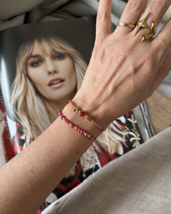 Pack pulseras tobilleras ojitos y estrellas