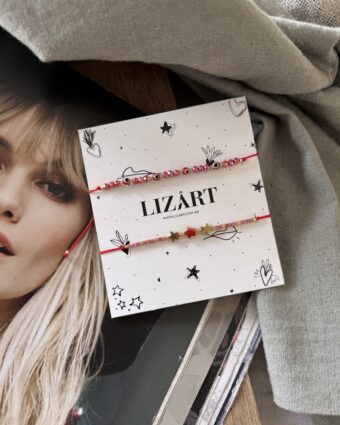 Pack pulseras tobilleras ojitos y estrellas