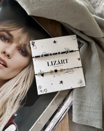 Pack pulseras tobilleras ojitos y estrellas black