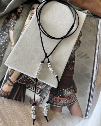 Collar Lazo Black silver