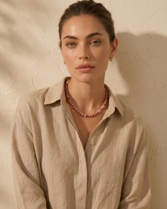 Collar Stone Rosado