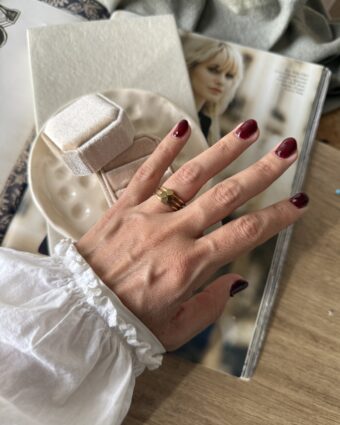 Anillo trío trébol de la suerte