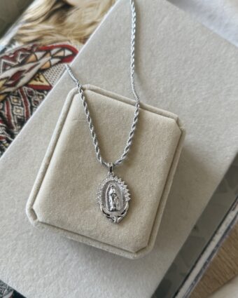 Collar Virgen de Guadalupe Silver 5