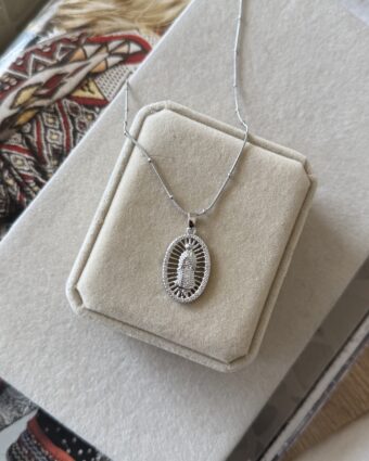 Collar Virgen de Guadalupe Silver 6