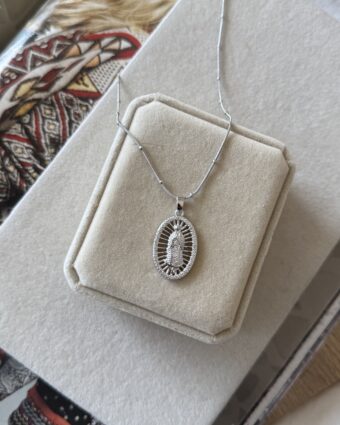 Collar Virgen de Guadalupe Silver 6