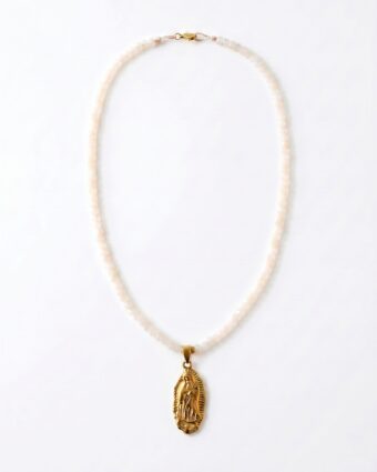 Collar Virgen de Guadalupe White