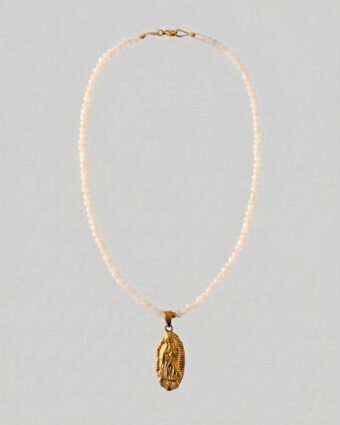 Collar Virgen de Guadalupe White