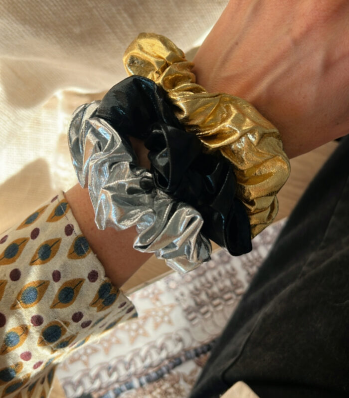 Scrunchies Metalizadas Gomitas de pelo!