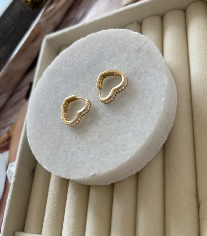 Aros Corazón shine