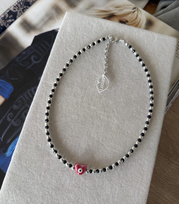 Collar Cristal heart