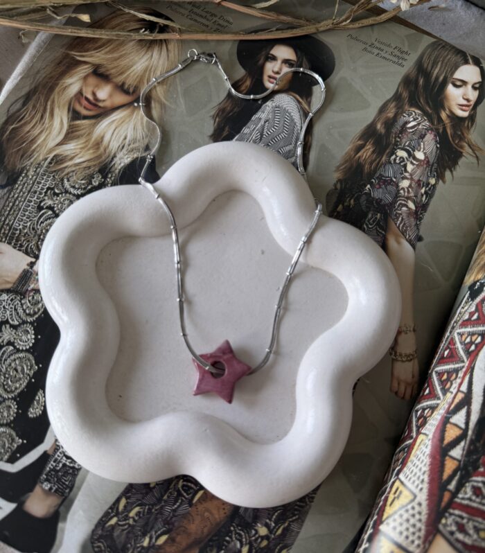 Collar Star Stone silver