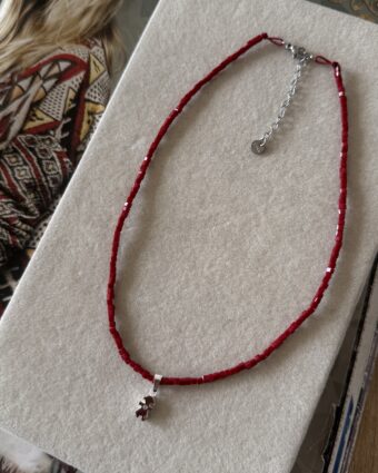 Collar Hijos Mini Bordo