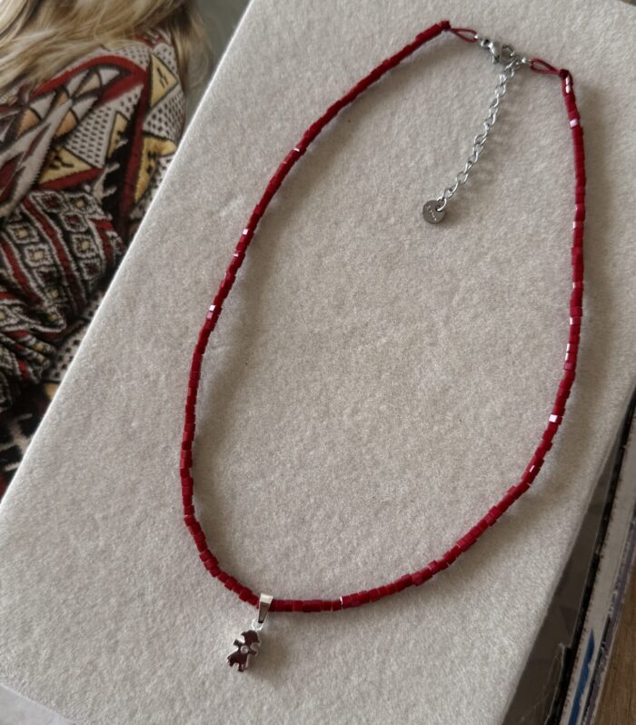 Collar Hijos Mini Bordo