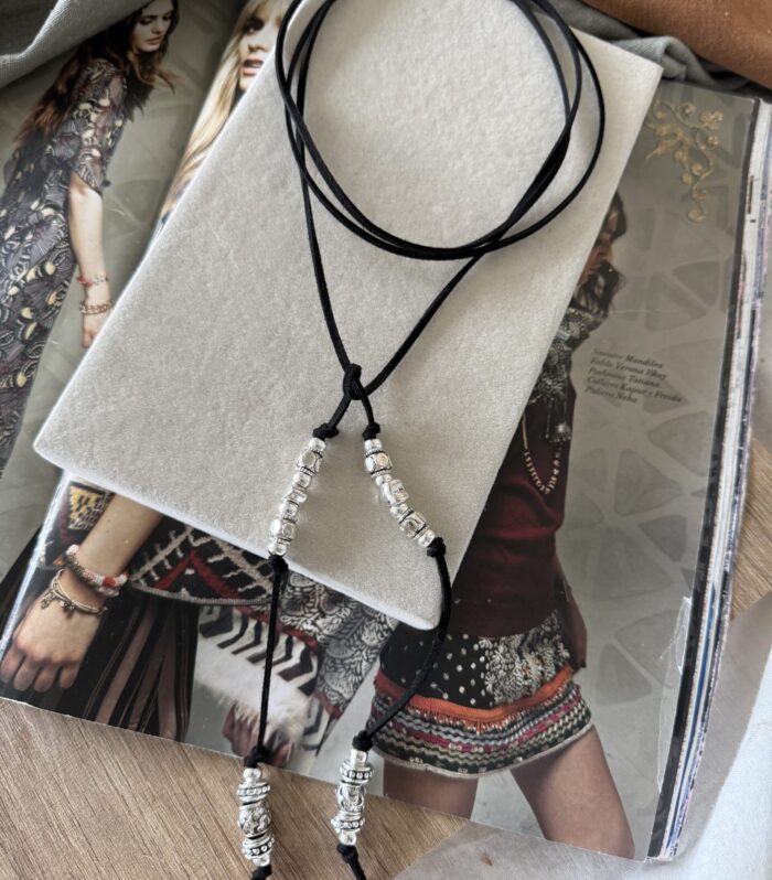 Collar Lazo Black silver