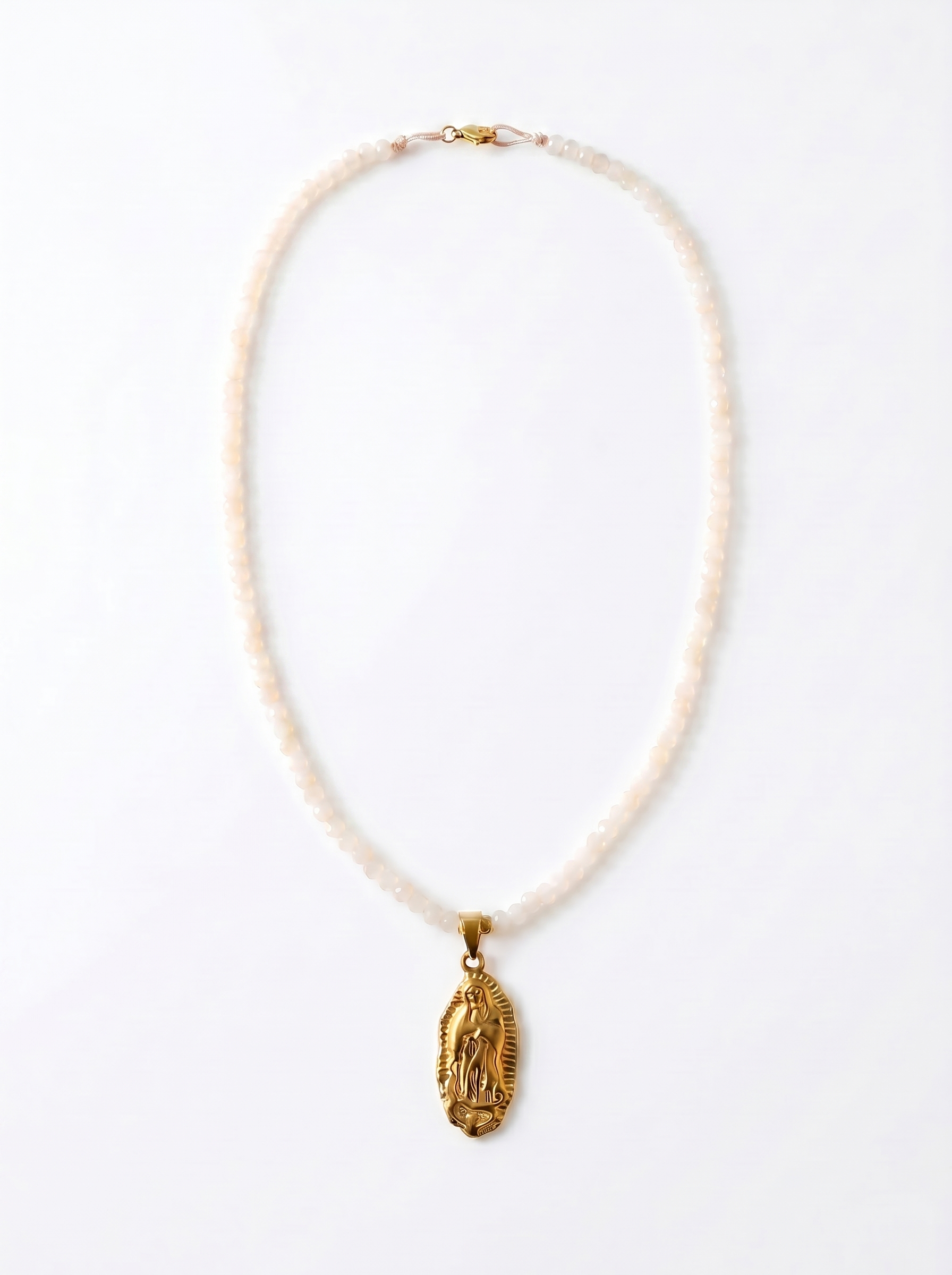 Collar Virgen de Guadalupe White