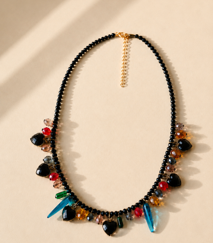 Collar Black Charms